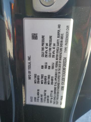 2022 TESLA MODEL 3 - 5YJ3E1EAXNF369334