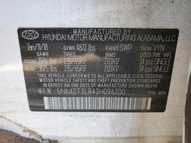 2018 HYUNDAI SANTA FE S - 5NMZT3LB4JH096200
