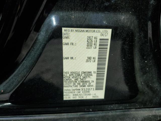 2017 NISSAN ALTIMA 2.5 - 1N4AL3AP9HN352071