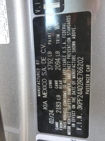 2024 KIA FORTE LX - 3KPF24AD2RE766202