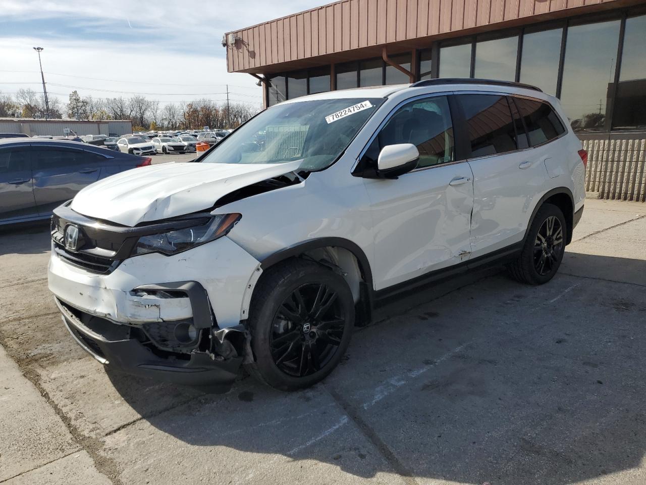 Lot #2952751934 2021 HONDA PILOT SE