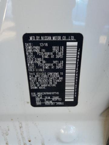 2017 NISSAN QUEST S - JN8AE2KP6H9167745