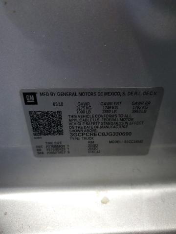 2018 CHEVROLET SILVERADO - 3GCPCREC8JG330690