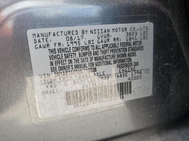 VIN 3N1AB7AP5HL712038 2017 Nissan Sentra, S no.13