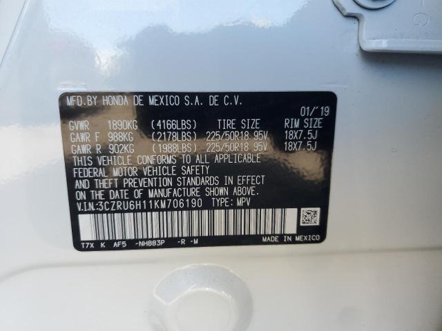 2019 HONDA HR-V SPORT - 3CZRU6H11KM706190