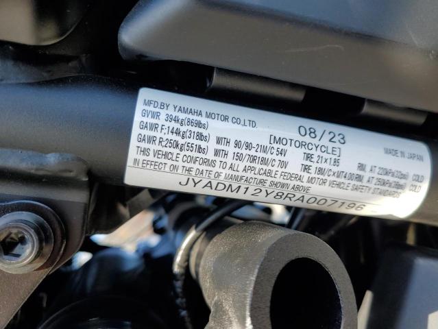 2024 YAMAHA XTZ690 JYADM12Y8RA007196