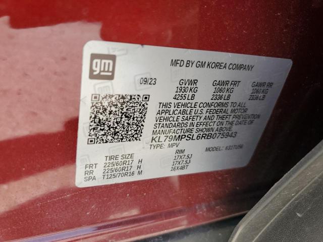 2024 CHEVROLET TRAILBLAZE - KL79MPSL6RB075943