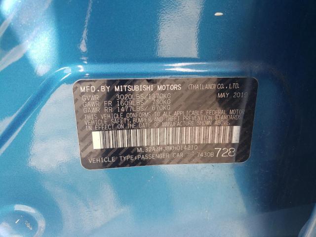 2019 MITSUBISHI MIRAGE ES - ML32A3HJ8KH014210