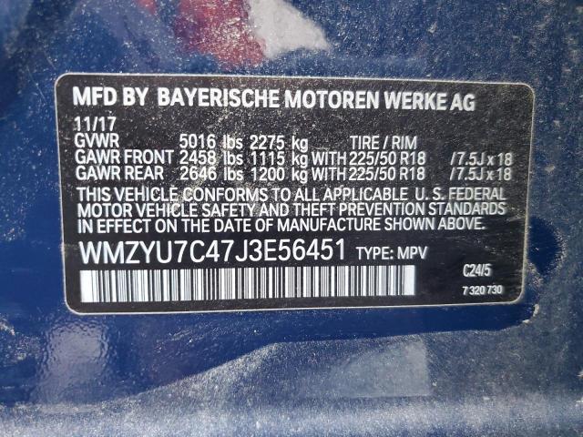 2018 MINI COOPER S E WMZYU7C47J3E56451