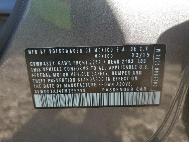 2015 VOLKSWAGEN JETTA SE - 3VWD07AJ4FM295298