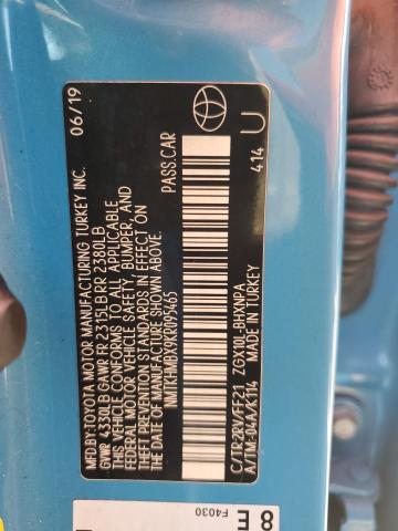 2019 TOYOTA C-HR XLE - NMTKHMBX9KR095465