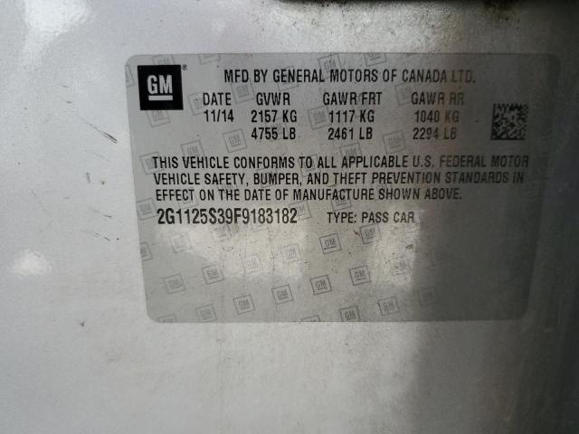 2015 CHEVROLET IMPALA LT - 2G1125S39F9183182