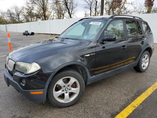 BMW X3 3.0SI 2007 black  Gasoline WBXPC93427WF19217 photo #1