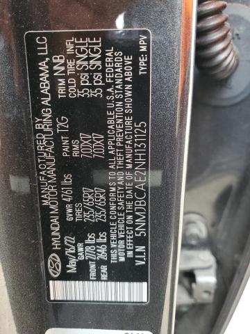 2022 HYUNDAI TUCSON SEL - 5NMJBCAE2NH131125