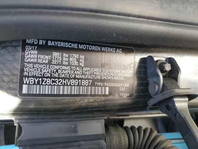 VIN WBY1Z8C32HV891887 2017 BMW I3, Rex no.13