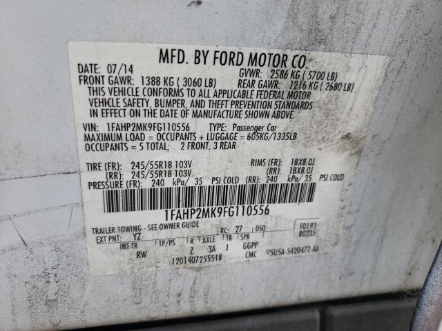 VIN 1FAHP2MK9FG110556 2015 Ford Taurus, Police Inte... no.12