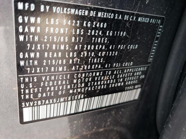 VIN 3VV2B7AX5JM181586 2018 Volkswagen Tiguan, SE no.14