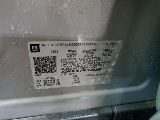 2019 CHEVROLET EQUINOX LT - 3GNAXUEV4KS506266