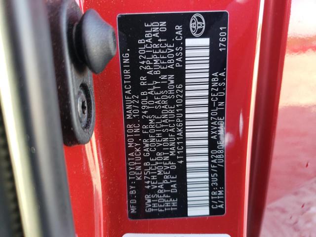 2023 TOYOTA CAMRY LE - 4T1C11AK6PU110226