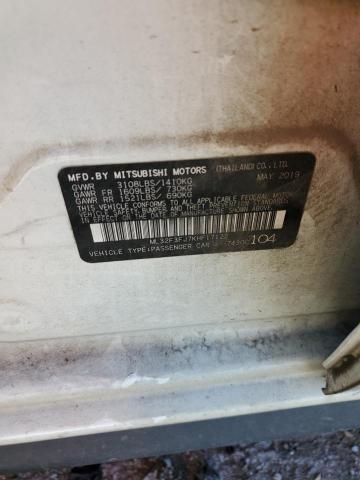 2019 MITSUBISHI MIRAGE ML32F3FJ7KHF17122
