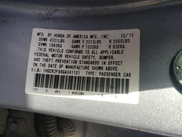 2016 HONDA ACCORD EXL - 1HGCR2F89GA041101