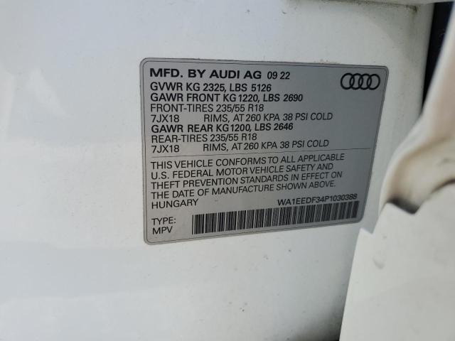 VIN WA1EEDF34P1030388 2023 AUDI Q3 no.12