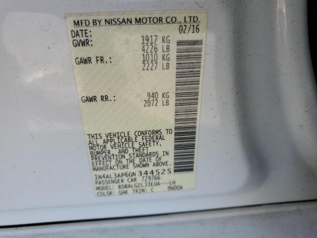 2016 NISSAN ALTIMA 2.5 - 1N4AL3AP6GN344525