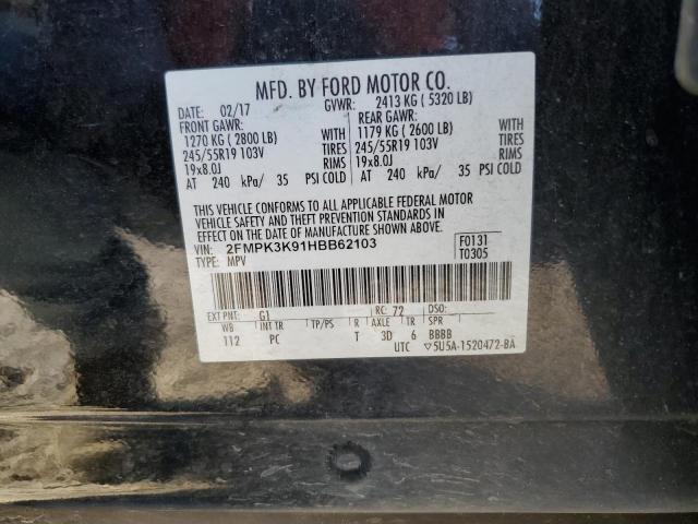 2017 FORD EDGE TITAN - 2FMPK3K91HBB62103