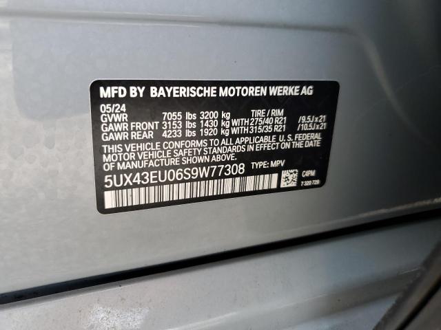 2025 BMW X5 XDRIVE5 - 5UX43EU06S9W77308