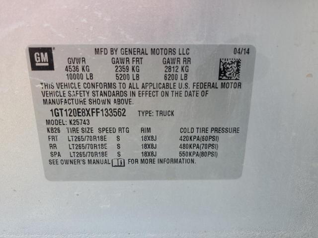 2015 GMC SIERRA K25 - 1GT120E8XFF133562