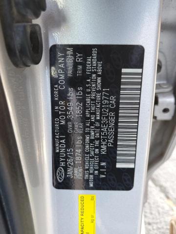 2015 HYUNDAI ACCENT GS KMHCT5AE3FU219771