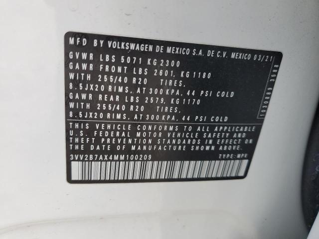 2021 VOLKSWAGEN TIGUAN SE - 3VV2B7AX4MM100209
