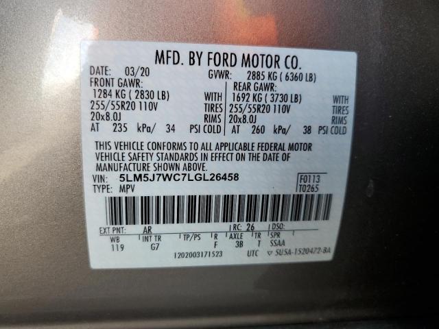 2020 LINCOLN AVIATOR RE - 5LM5J7WC7LGL26458