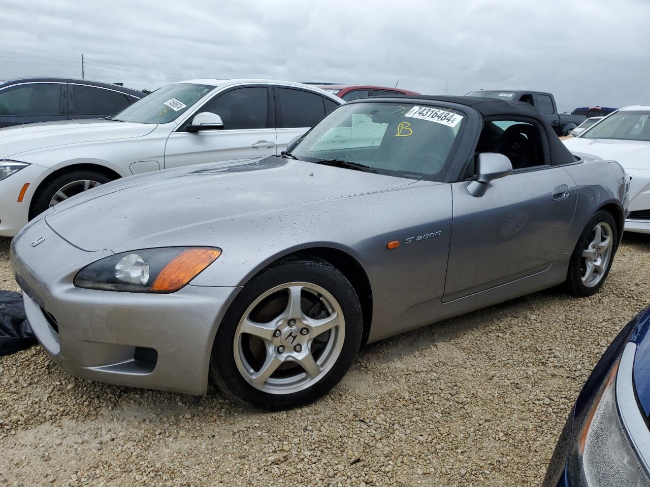 HONDA S2000 2001 silver  gas JHMAP11411T008937 photo #1