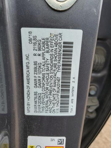 2018 HONDA ACCORD SPO - 1HGCV1F36JA231407