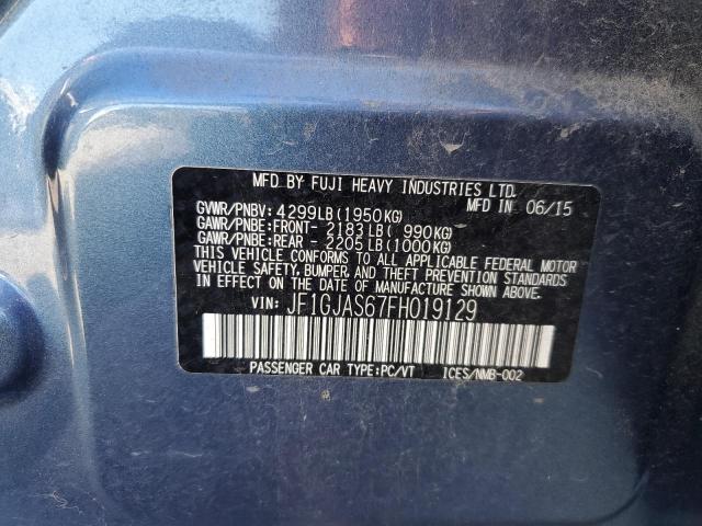 2015 SUBARU IMPREZA SP - JF1GJAS67FH019129