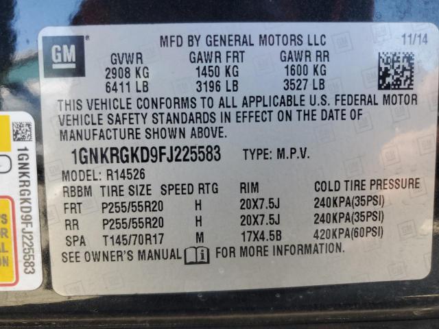 2015 CHEVROLET TRAVERSE L - 1GNKRGKD9FJ225583