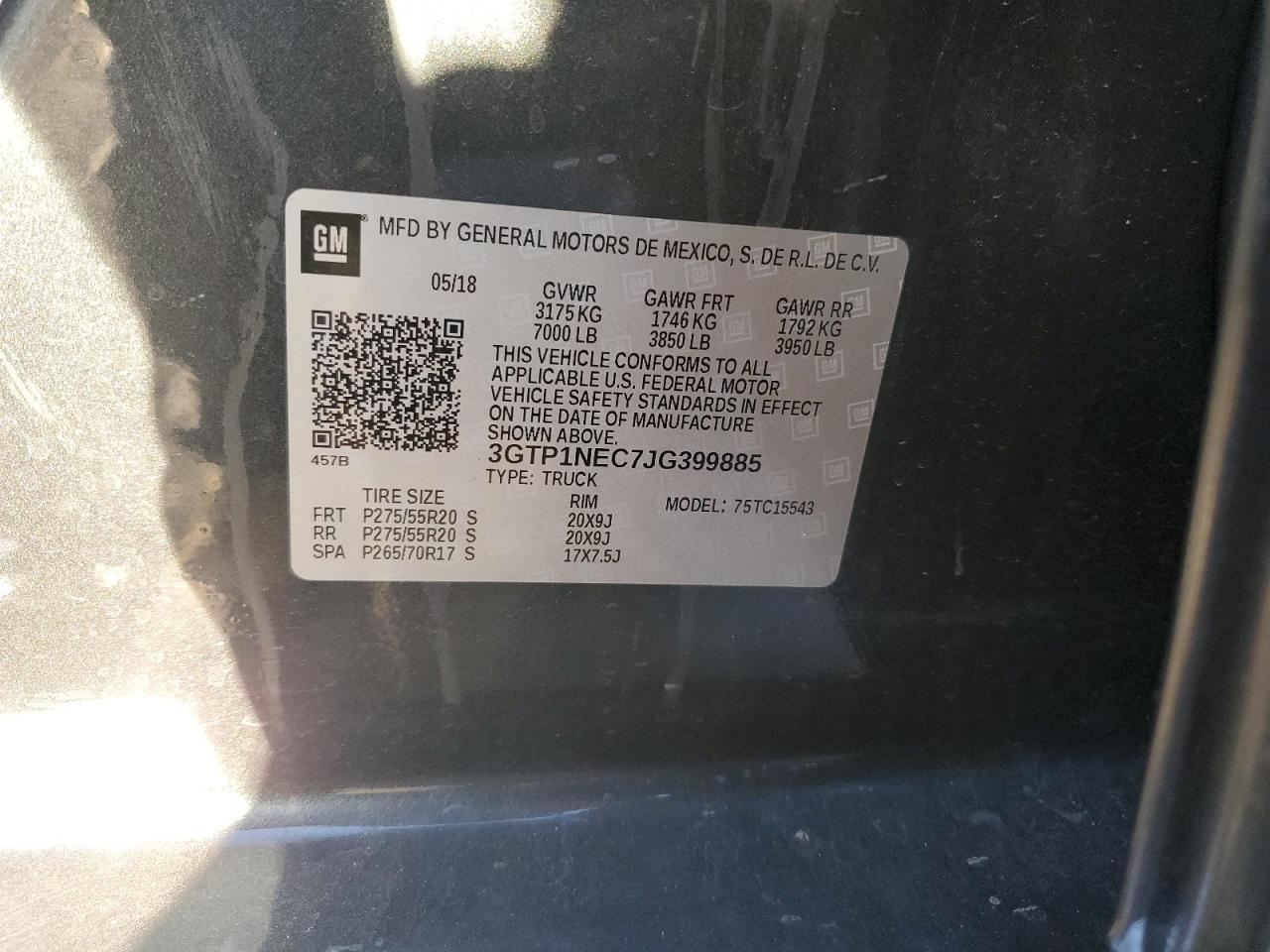 Lot #3024677583 2018 GMC SIERRA C15