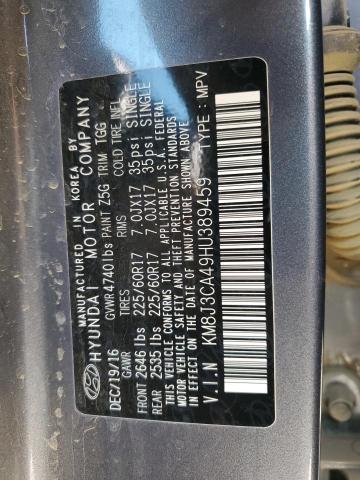 2017 HYUNDAI TUCSON LIM - KM8J3CA49HU389459