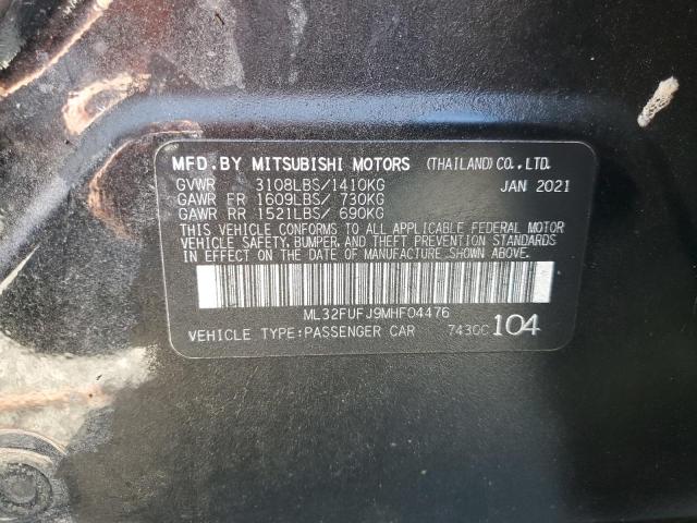 2021 MITSUBISHI MIRAGE G4 - ML32FUFJ9MHF04476