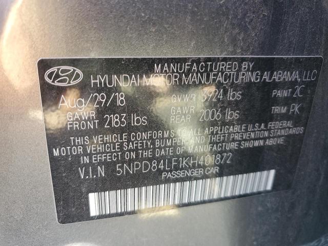 2019 HYUNDAI ELANTRA SE - 5NPD84LF1KH401872