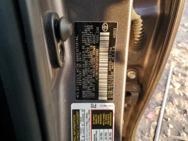 2015 TOYOTA CAMRY LE - 4T1BF1FK3FU475693