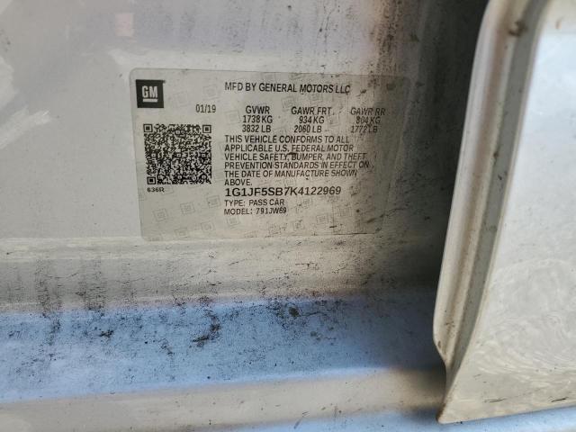 2019 CHEVROLET SONIC PREM - 1G1JF5SB7K4122969