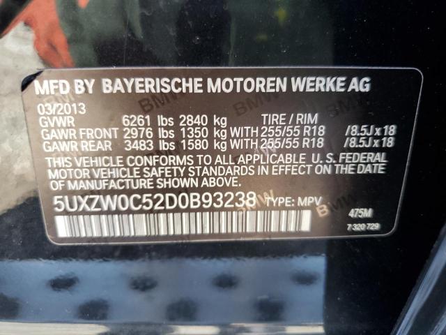 VIN 5UXZW0C52D0B93238 2013 BMW X5, Xdrive35D no.13