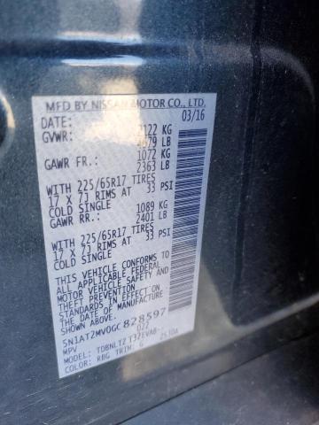 2016 NISSAN ROGUE S - 5N1AT2MV0GC828597