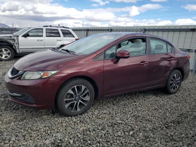 HONDA CIVIC EX 2013 burgundy  gas 19XFB2F89DE260455 photo #1