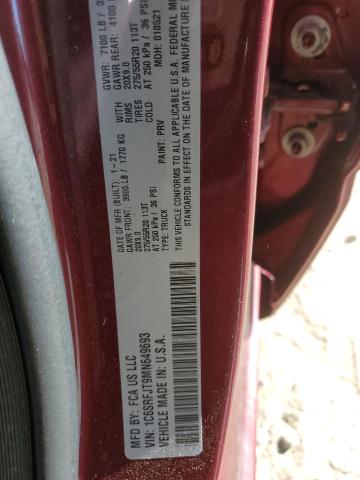 2021 RAM 1500 LARAM - 1C6SRFJT9MN649693
