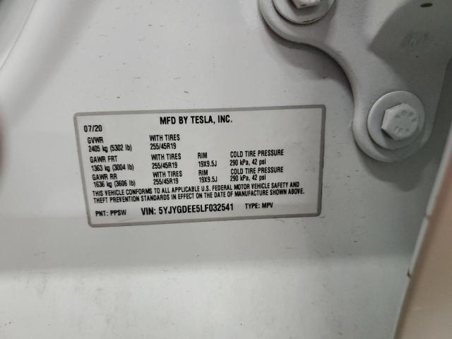 2020 TESLA MODEL Y - 5YJYGDEE5LF032541
