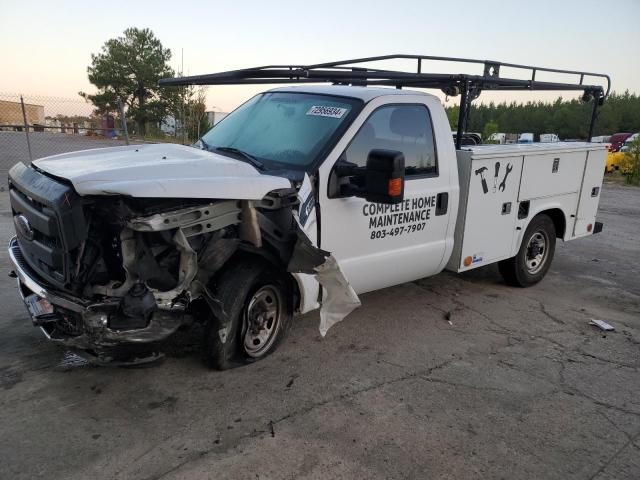 FORD F250 SUPER 2014 white pickup gas 1FDBF2A63EEB52351 photo #1