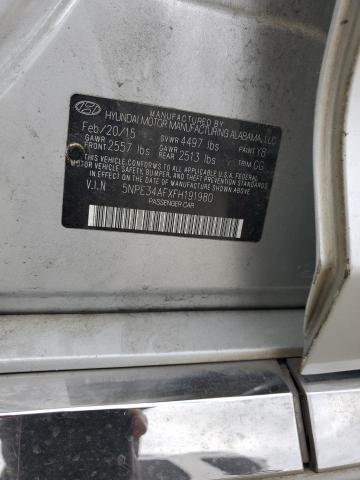 2015 HYUNDAI SONATA SPO - 5NPE34AFXFH191980